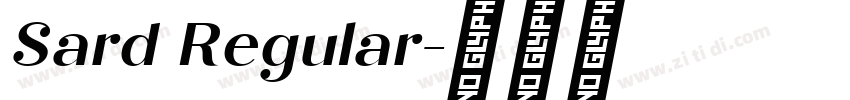 Sard Regular字体转换
